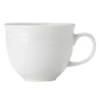 image of Libbey 999001889 China Cup – 9.5 oz Porcelain, Lunar White, Galileo Pattern, Handle - 36/Case