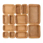 image of APS Germany APS 40244 GN 1/3 Basket, 13"L x 7-1/8"W x 4"H, Polypropylene, Matte, Stackable - 36/Case
