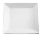 image of APS Germany APS 83406 Pure Serving Tray, 10-1/2"L x 10-1/2"W x 1-1/4"H, Square, Stackable, Melamine, White - Case