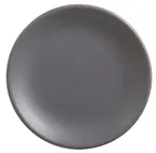 image of Libbey DRI-1-G - 6" Round Coupe Rim Porcelain Plate, Granite Driftstone Satin Matte Finish - 24/Case