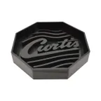 image of Curtis WC-5686-P Octagon Plastic Drip Tray, Black, 12" x 12" (30 cm) Size Kitchen Beverage Accessory