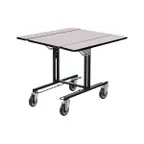 image of Forbes Industries 4971-WDS Service Table - 35-1/2" x 39" Rect Top, 1" Plywood, Wood, 4 Casters