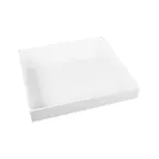 image of GET M13122-W - White 13" x 12" x 2" Melamine Food Bin, Break/Chip/Stain Resistant, BPA Free