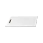 image of Perlick BBC-CB Plastic Cutting Board – 17" x 13" x ½" White Board With Handle Hole And Drip Groove