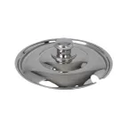 image of Spring USA 375-61/6MC Soup Tureen Cover, Notched, 9-7/8" Dia., 6 Qt., Stainless Steel, Merlot Chrome