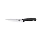 image of Victorinox 5.2033.19B Chef Knife – 7½" Stamped Blade, Black Fibrox Pro Plastic Handle, Serrated Edge