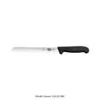 image of Victorinox 5.2533.21B Bread/Sandwich Knife, 8" Slant Tip Serrated Blade, Black Wood Fibrox Handle
