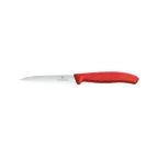 image of Victorinox 6.7731 Paring Knife - 4" Spear Point Blade, Red Handle, High Carbon Stainless Steel