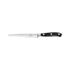 image of Victorinox 7.7203.15G Grand Maitre Forged Slicing Knife, 6" Blade, Black Plastic Handle