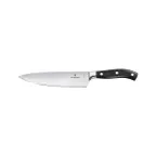 image of Victorinox 7.7403.20G Forged Chef Knife, 8" Straight Blade, Black Plastic Handle, 7"-9" Blade Length