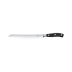 image of Victorinox 7.7433.23G - Forged Bread Knife, 9" Curved Serrated Blade, Black Wood Handle, 8"-9" Blade