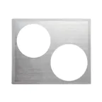 image of Vollrath 8250716 Miramar Template, 2 Cutouts, 49425 Brazier & 49418 12" Stir Fry, 21-1/8" x 25-5/8"