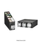 image of Vollrath B4H LidSaver Dispenser Cabinet, Plastic With 4 Horizontal Lid Compartments, Cup Holder