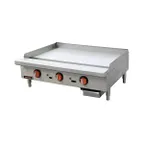 image of Sierra SRTG-36 36" Countertop Gas Griddle with Thermostatic Controls, 3/4" Thick Plate - Open box