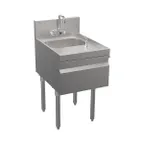 image of Krowne KR19-18ST-E Underbar Sink Units, 1 Compartment with Soap & Towel Dispenser