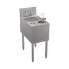 image of Krowne KR24-MS14 14" Underbar Sink Units, 1 Compartment without Drainboard