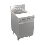 image of Krowne KR24-MT18-C 18" Underbar Hand Sink Unit with Cabinet Base, Cutting Board & Faucet