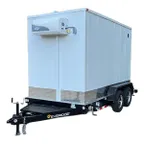 image of Everidge EMU612CF Mobile Cooler/Freezer Units, Refrigerated Trailer, 6' W x 12' L, 0°F - 50°F, 4" Insulated Walls, Govi Refrigeration System