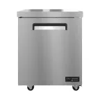 image of Hoshizaki VUF27A 27" 1-Door Undercounter Freezer, Stainless Steel, 6.33 cu. ft., ENERGY STAR®