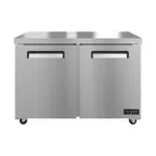 image of Hoshizaki VUR48A 48" 2-Door Undercounter Refrigerator, Stainless Steel, 12.09 cu ft, Front Breathing
