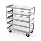 image of Winholt BNQT-5-SS Queen Mary Banquet Cart w/ (5) Pan Capacity - 28" X 60" X 66"