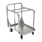 image of Winholt D2027A-BPC Aluminum Sheet Pan Truck, Open Frame, Single Stack, 300 lb, 18x26in Tray