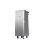 image of Winholt EC1832-C Aluminum 32 Pan Enclosed Transport Cabinet - 21"W X 27"D X 56"H