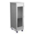 image of Winholt EC1840-C-LD Aluminum 40 Pan Enclosed Transport Cabinet - 21"W x 27"D x 68"H