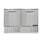 image of Continental Refrigerator UC48N 48" 2-Door Undercounter Refrigerator, Stainless Steel Ex, Front Breathing, 10.5 cu. ft.