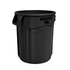 image of Rubbermaid 1926827 Brute 10‑Gallon Round Trash Can, 15‑5/8" Dia x 17‑1/8" H, Built‑In Handles, NSF