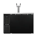 image of Continental Refrigerator KC50N – 50" Keg Cooler, 16 Cu ft, Black Enamel, 2‑Tap Column, Digital