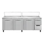 image of Continental Refrigerator PA93N 93" Pizza Prep Table w/ 3 Full & 1 Half Doors, 32 cu. ft.