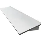 image of IMC Teddy WMS-2460-16 Wall‑Mounted Shelf, 60" Wide x 24" Deep, 16‑Gauge 304 Stainless Steel, 2" Rear Up‑Turn, Includes Mounting Brackets