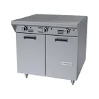 image of Garland US Range M46S 34" Gas Heavy Duty Range w/ (2) Even Heat Hot Tops, (1) Cabinet Base, 90.000 BTU