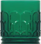 image of LAV HORECA ARH437 PFTCL0568-1 Whiskey Glass, 12.5 oz (3½" H x 3⅜" Ø), Green Glass - 24/Case