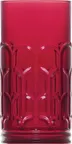 image of LAV HORECA ARH439 PFTCL0202-1 Long Drink Glass, 13 1/8 Oz 5.75" H x 2.875" W, Red Glass - 24/Case