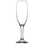 image of LAV HORECA ASP522 Champagne Flute Glass, 7.5 oz (8¼" H x 1⅞" R Ø x 2½" B Ø), Lime Glass - 12/Case