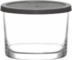 image of LAV HORECA CDZ324 TFPK222 - Round 8.1 oz Container with Lid, 2.25" H x 3.25" Ø, Tempered - 12/Case
