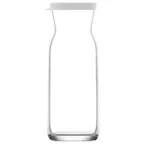 image of LAV HORECA CHS307 - Chelsea Glass Carafe 23 5/8 oz (8" H), Soda Lime, Silicon Lid - 6/Case