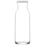 image of LAV HORECA CHS312 - Chelsea Glass Carafe, 40 5/8 oz (1.2 L) Capacity, Glass, Silicon Lid - 12/Case