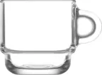 image of LAV HORECA CMB409 - Cambridge Coffee Cup, 3 oz, 2¼" H x 2¼" Dia, Soda Lime, Stackable - 12/Case
