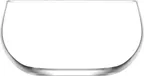 image of LAV HORECA GOA362 - Clear Round Glass Serving Bowl 2"-4" 21 oz (0.62 Qt) Soda Lime - 12/Case