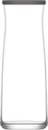 image of LAV HORECA GRO120 PK222 Girona Carafe, 40 5/8 oz Glass, Gray Lid, H 9 7/8" R⌀ 3 1/4", - 12/Case