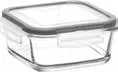 image of LAV HORECA KYO214 PK222 - Food Container with Locked Gray Lid, 22.9 oz, Airtight Leakproof - 6/Case