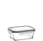 image of Lav Horeca KYO215 PK222 Food Container With Gray Lid, 12.5 oz (0.39 Qt) Clear Leakproof - 6/Case