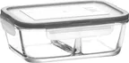 image of LAV HORECA KYO216 PK222 - Kyoto 2‑Compartment Container 24 3/8 oz Airtight Gray Lid - 4/Case