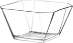 image of LAV HORECA MLN219 Square Glass Serving Bowl, Clear, 8‑10" (9¼" Ø) 64 oz Capacity, Soda Lime, - 2/Case