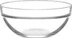 image of LAV HORECA MON212 - Clear Glass Bowl, 2"-4" Diameter, 11.9 oz, 2 1/8" Height, Lime, Stackable - 12/Case