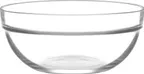 image of Lav Horeca MON217 - Glass Bowl 38.5 oz (3" H x 6.75" R⌀), Stackable Soda Lime, 5‑7" - 2/Case