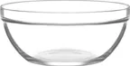 image of LAV HORECA MON226 Clear Glass Round Serving Bowl, 8‑10" (131 7/8 oz) Soda Lime, Stackable - 2/Case